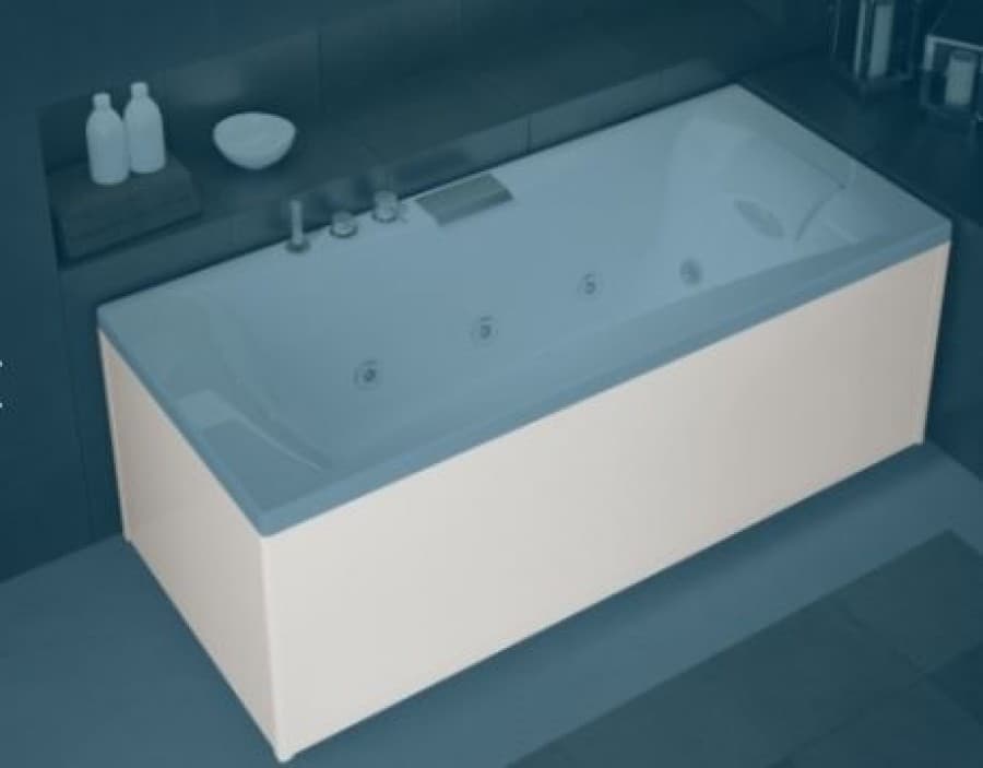 Biocryl acrylic panel return white width 70cm